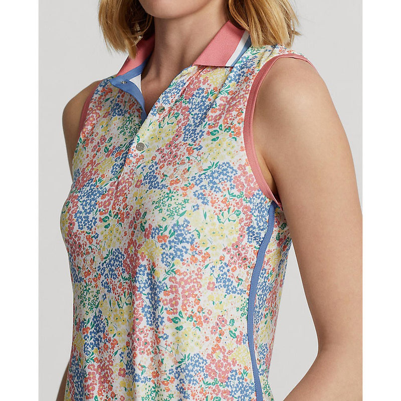RLX Ralph Lauren Women's Printed Airflow Sleeveless Golf Shirt - Key West Petals
