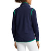 RLX Ralph Lauren Women's Tech Terry Full Zip Golf Vest - French Navy/Cruise Green