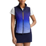 Rlx Ralph Lauren Lauren's Quilted Hybrid Full Zip Vest - Active Ombre