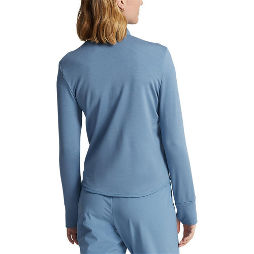 RLX Ralph Lauren Women's Hybrid Performance Full-Zip Jacket - Hatteras Blue