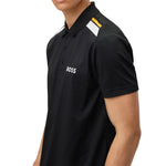 BOSS Paddytech Polo Golf Shirt - Black