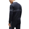 BOSS Skaz Full Zip Cotton Blend Sweatshirt - Dark Blue
