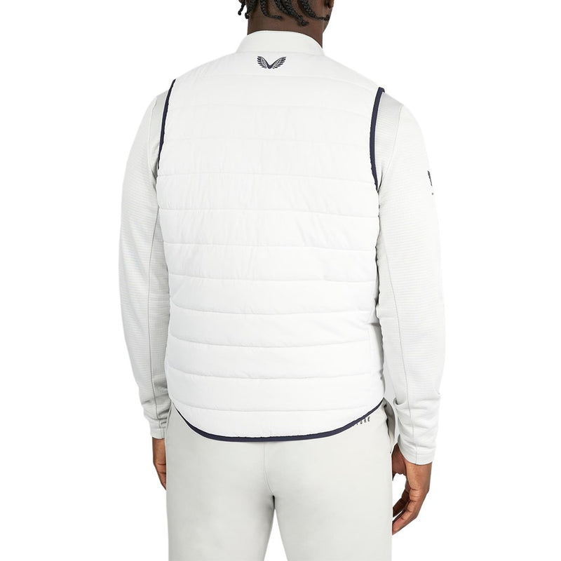 Castore Quilted Golf Gilet - Stone Grey