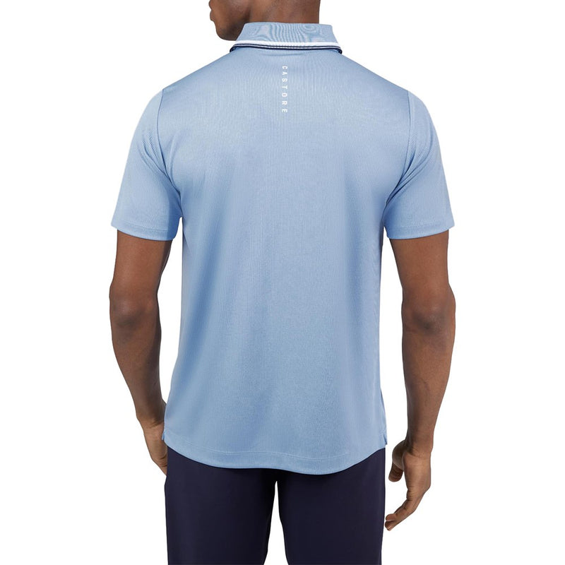 Castore Tipped Golf Polo Shirt - Sky