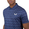 Castore Geo Diamond Printed Golf Polo Shirt - Midnight Navy