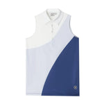 Cross Women's Flow Sleeveless Golf Polo Shirt - Xenon Blue