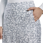 G/Fore Women's Floral Print A-Line Skort - Snow
