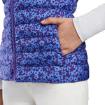 G/Fore Women's Floral Print Puffer Vest - Violet