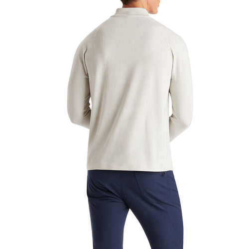 G/Fore Melange Luxe Quarter Zip Golf Mid-Layer - Stone Heather