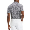 G/Fore Mini Floral Tech Jersey Slim Fit Golf Polo - Snow