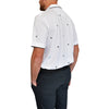 Glenmuir Ardoch Flag Embroidery Mercerised Cotton Luxury Golf Polo - White/Black/Cobalt