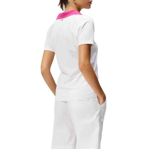 J.Lindeberg Women's Baily Seamless Golf Polo Shirt - White