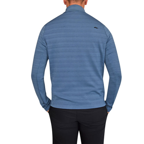 KJUS Colton Mid-Layer Golf Jacket - Steel Blue Melange/Steel Blue