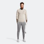 Lyle & Scott Merino V Neck - Debu Hangat Marl