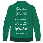 Lyle & Scott 1/4 Zip Script Sweatshirt - Smyth Green