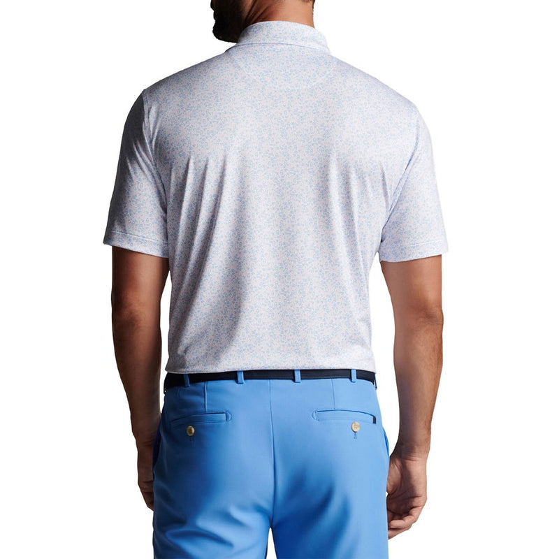 Peter Millar Dazed And Transfused Performance Jersey Golf Polo Shirt - White
