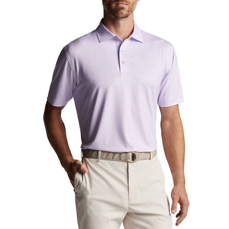 Peter Millar Rizzo Performance Jersey Golf Polo Shirt - Moonflower