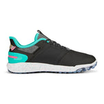 Puma X Ptc Ignite Meninggikan Kasut Golf Spikeless - Puma Black/ Aqua Green/ Pink yang Mengejutkan
