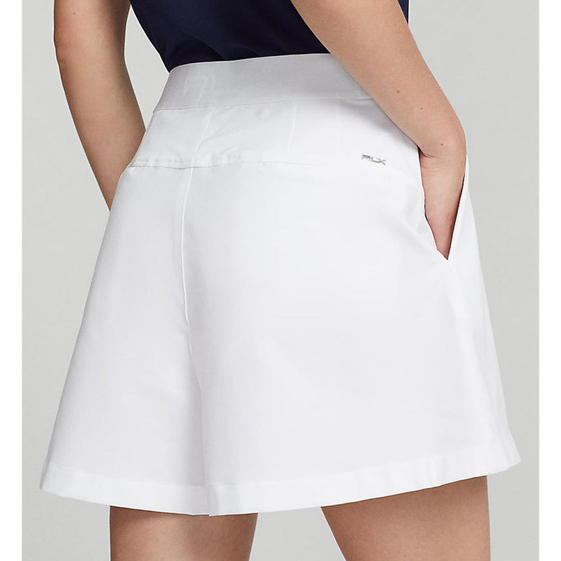 RLX Ralph Lauren Women's Performance Pleated Golf Shorts - Pure White