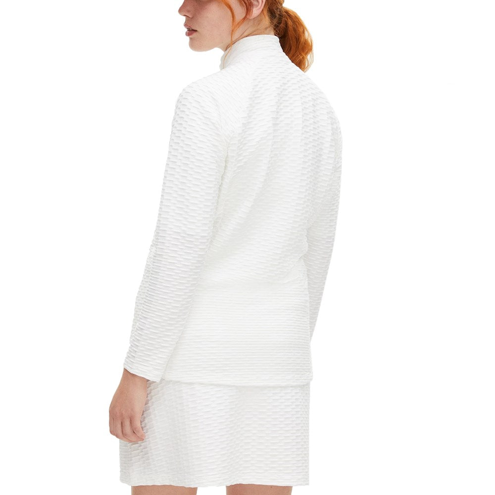 Womens white golf jacket top