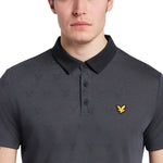 Lyle & Scott Jacquard Polo Shirt - True Black