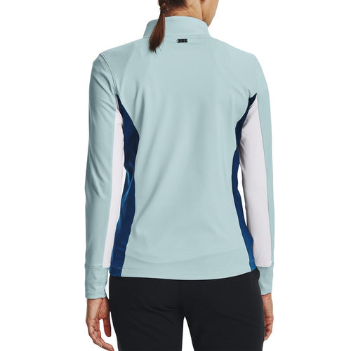 Under Armour Women's Storm Mid-Layer Golf 1/2 Zip - Fuse Teal/White
