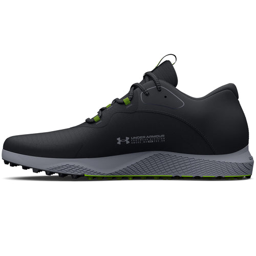Under Armour Charged Draw 2 Spikeless Golf Shoes - Black/Steel