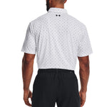 Under Armour Playoff 2.0 Golf Polo Shirt - White/Black Dot