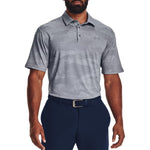 Under Armour Playoff 2.0 Jacquard Golf Polo Shirt - Steel/White