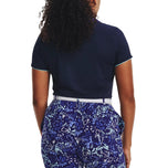 Under Armour Women's Iso -Chill Golf Polo Shirt - Midnight Navy/Metallic Silver