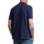 Lyle & Scott Branded Collar Golf Polo Shirt - Navy