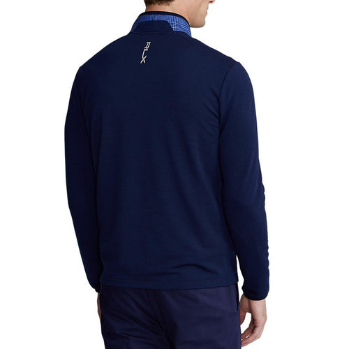 RLX Ralph Lauren Cool Wool Full Zip Jacket - French Navy/Liberty Plaid