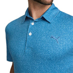 Puma Cloudspun Primary Golf Polo Shirt - Lake Blue
