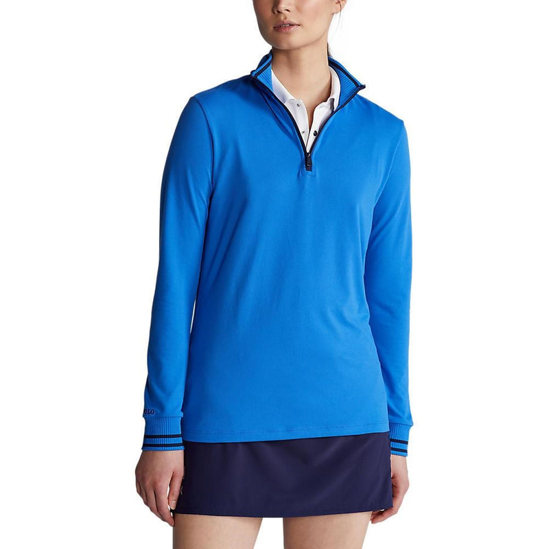 Polo Golf Ralph Lauren Women's Extreme Jersey Quarter Zip - Colby Blue