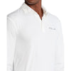 RLX Ralph Lauren Solid Airflow Performance Long Sleeve Polo - Pure White