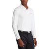 RLX Ralph Lauren Solid Airflow Performance Long Sleeve Polo - Pure White