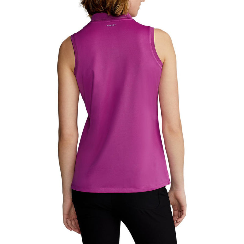 RLX Ralph Lauren Women's Tour Performance Sleeveless Golf Shirt - Bright Pink