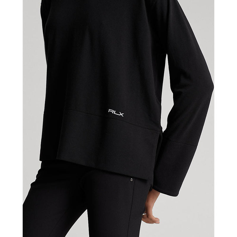 RLX Ralph Lauren Women's Performance Cotton Blend Turtleneck - Polo Black