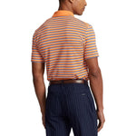 RLX Ralph Lauren Tour Pique Stripe Polo Shirt - Classic Peach Multi