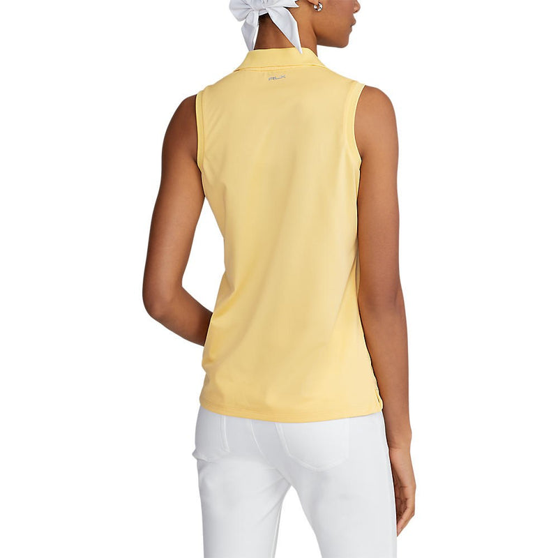 RLX Ralph Lauren Women's Tour Performance Sleeveless Golf Shirt - Beach Yellow