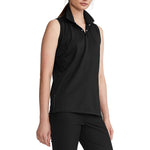 RLX Ralph Lauren Women's Tour Performance Sleeveless Golf Shirt - Polo Black